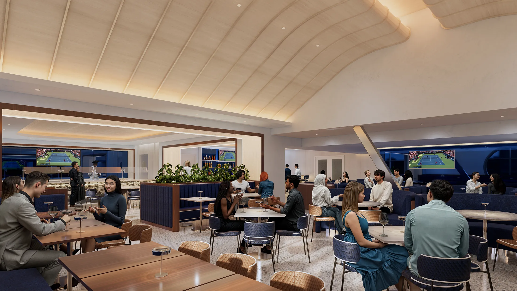 Rendering of Northwest Club interior
