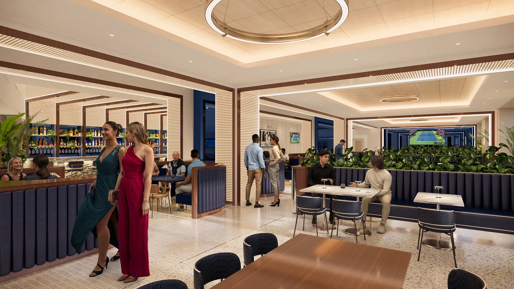 Rendering of Northwest Club interior
