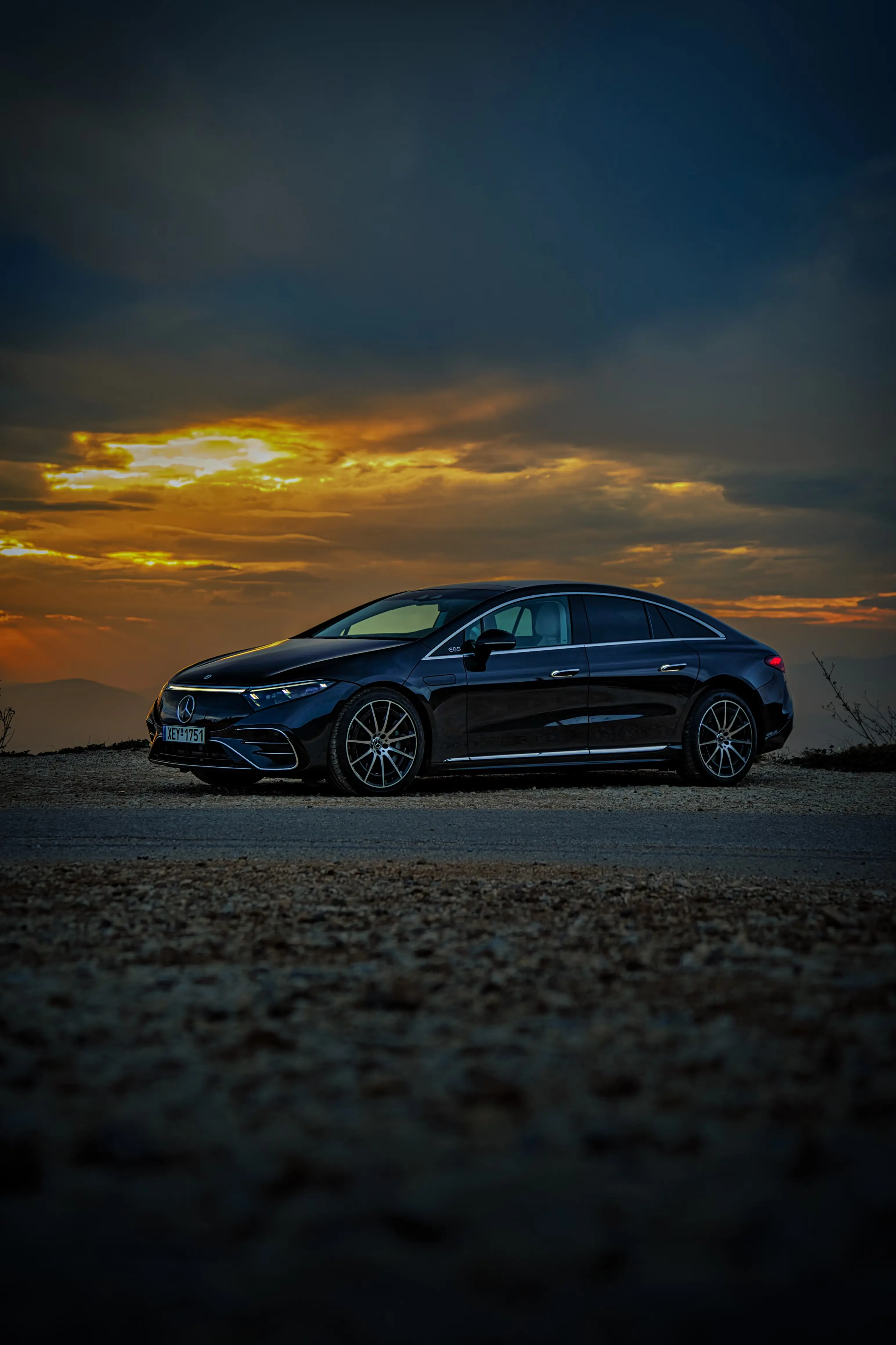 Image de présentation d'une mercedes EQS