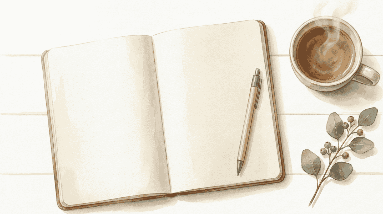 Open planner notebook with pen and steaming coffee, ready for a month of Luxembourg events and networking