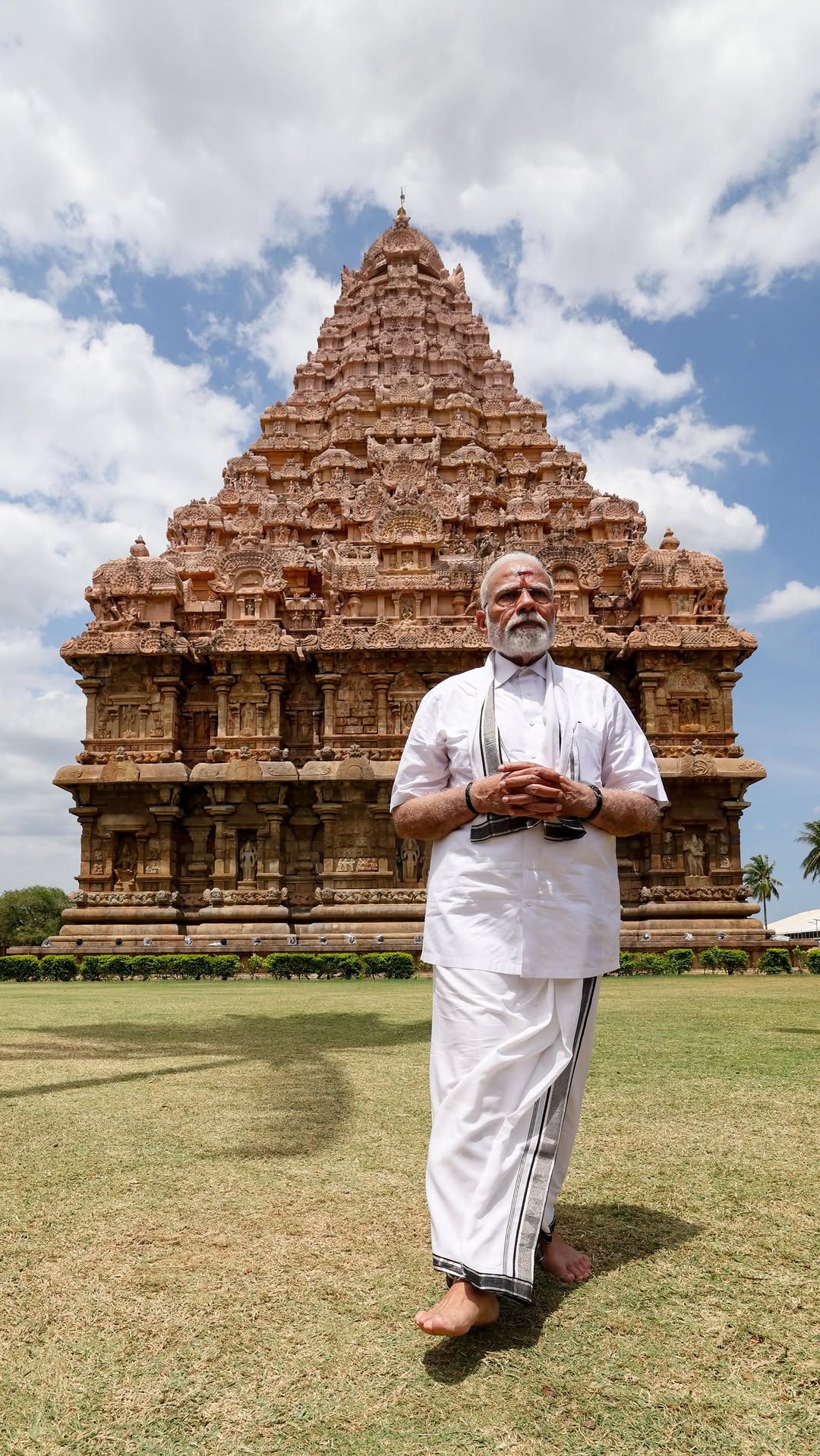 Narendra Modi en Gangaikonda Cholapuram