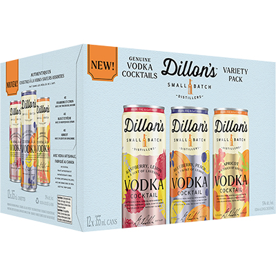 DILLONS VODKA - COCKTAIL VARIETY PACK CAN