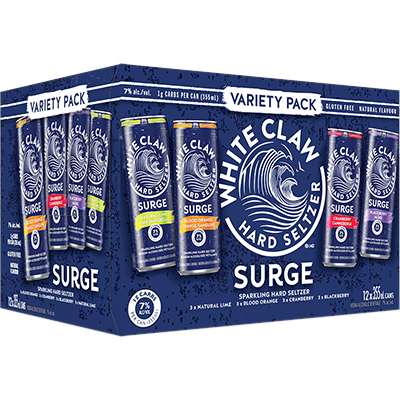 WHITE CLAW SURGE - VARIETY PACK 12 CAN