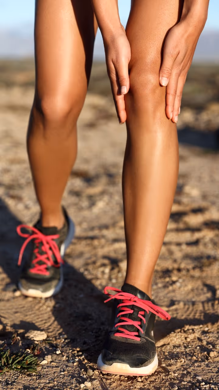 Tired, aching feet and legs after a long day of activity, such as prolonged standing or walking.