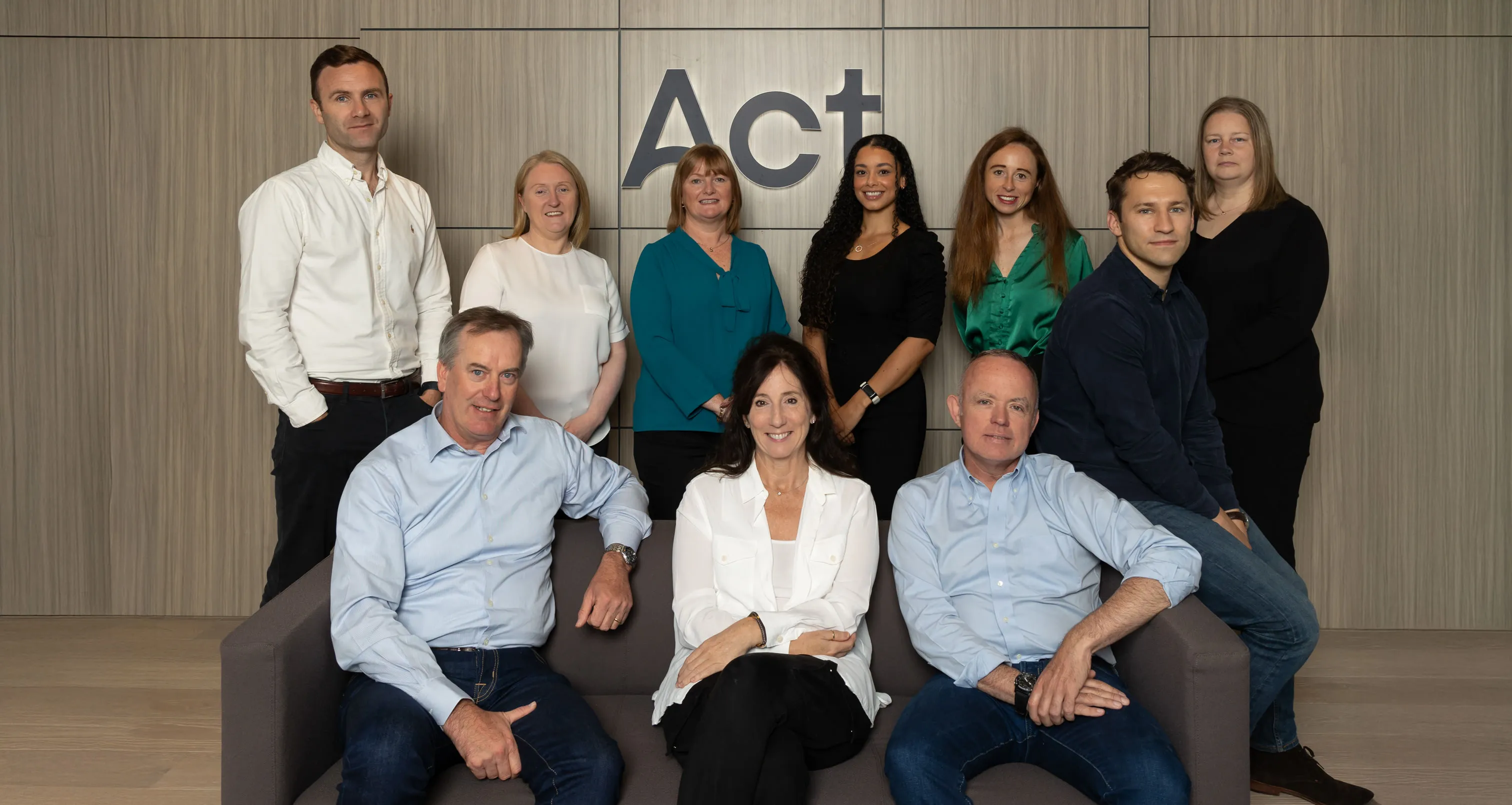 A group of people posing for a picture.