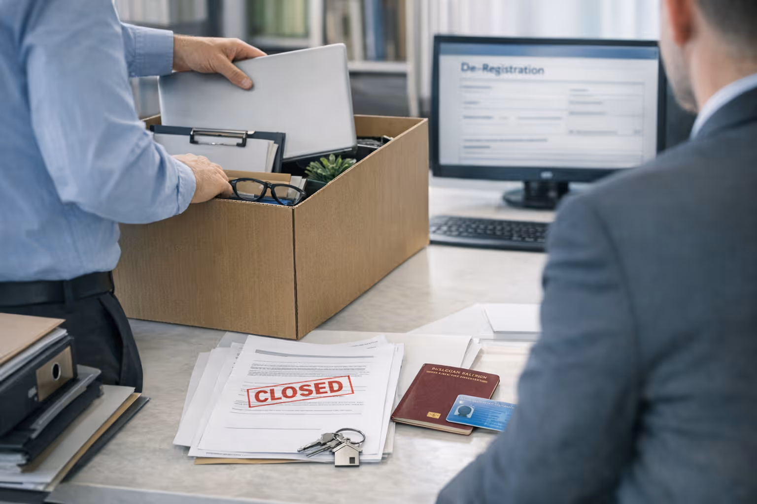 Какво се случва с пребиваването при закриване на фирма на чужденец?