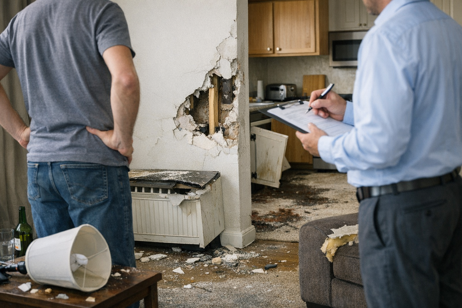 Сериозни щети в нает апартамент – каква отговорност носи наемателят?