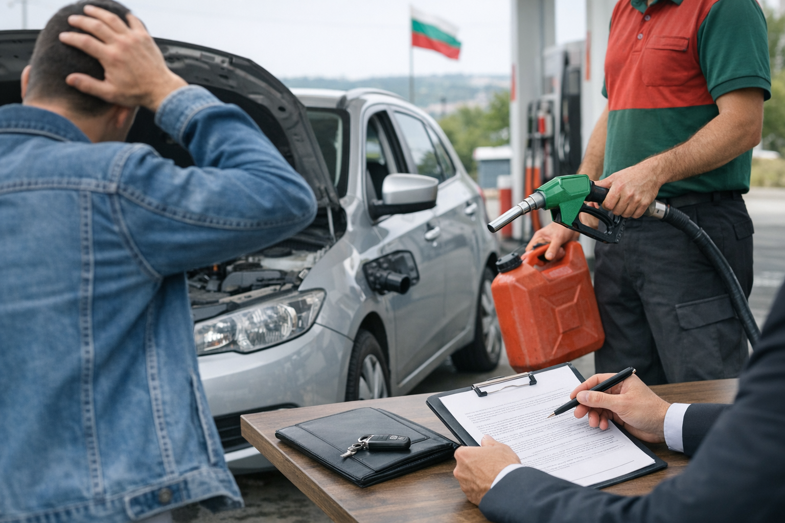 Можно ли требовать компенсацию в Болгарии, если на заправке залили неправильное топливо?