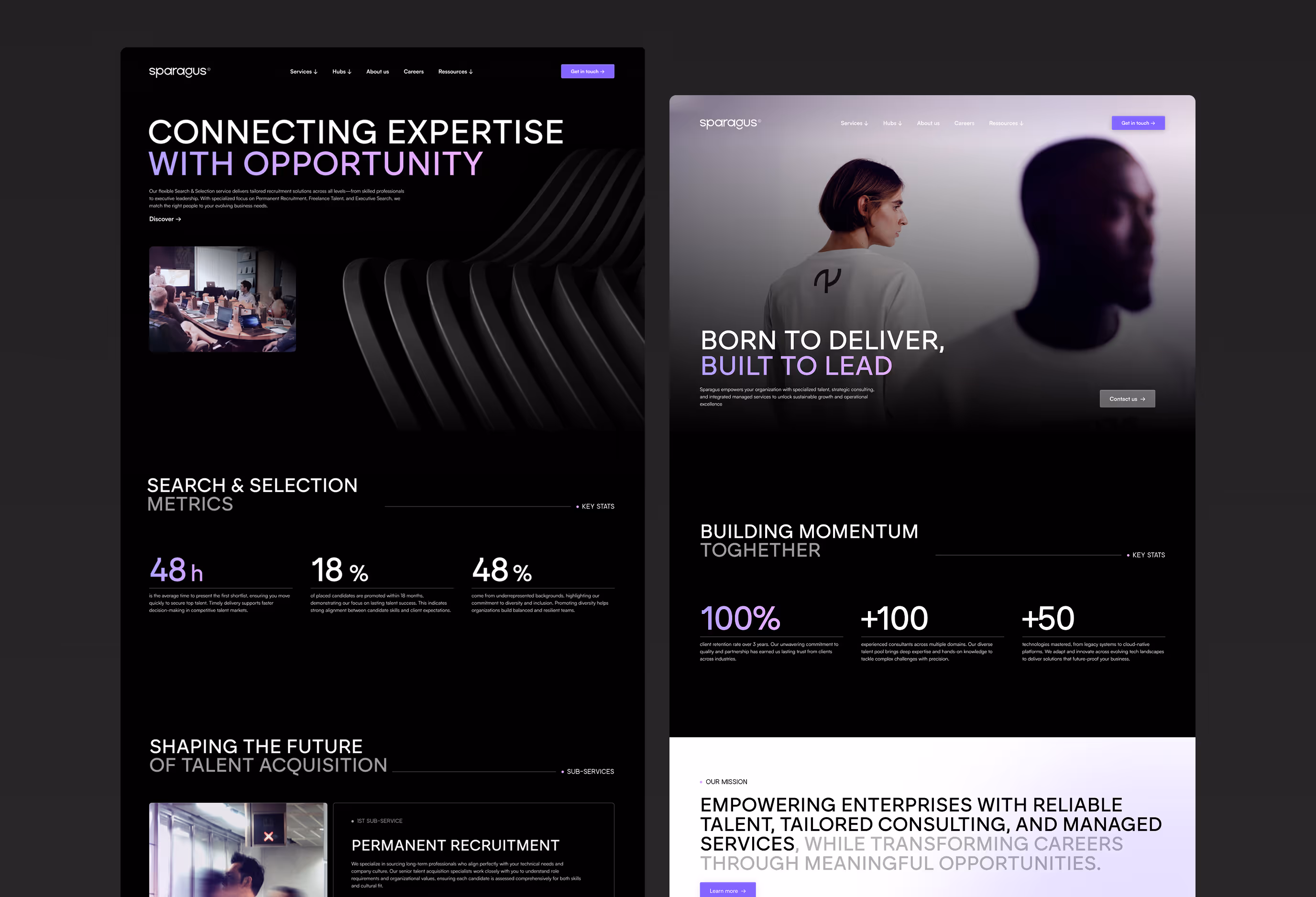 A multilingual Webflow website designed to clarify Sparagus’s services, showcase their new brand identity, and directly support their growth and acquisition goals.