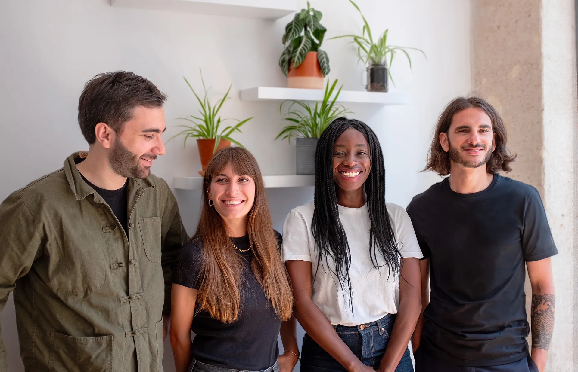 Photo Hugo Dauzats, Camille Cazenave, Marie-Renée Mbock, Paco Ziani — Équipe cabinet ORSO Avocats Paris