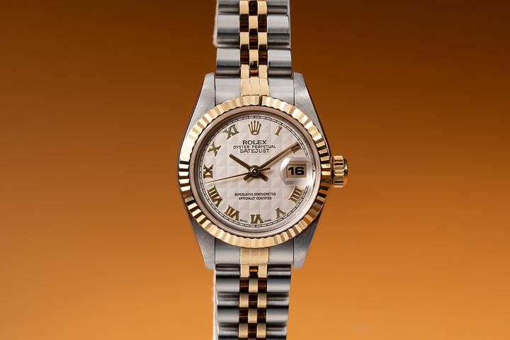 1996 Rolex Two-Tone DateJust 69173 Pyramid Dial