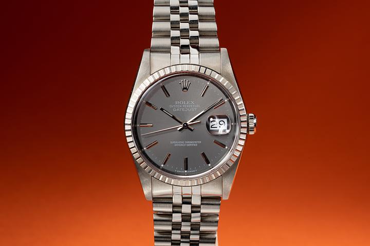 1988 Rolex DateJust 16220 Grey Dial
