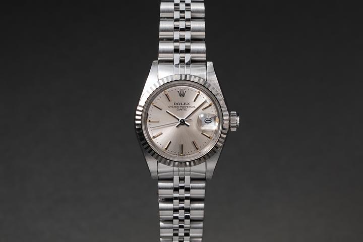 1984 Rolex Ladies Date 69174 Silver Dial