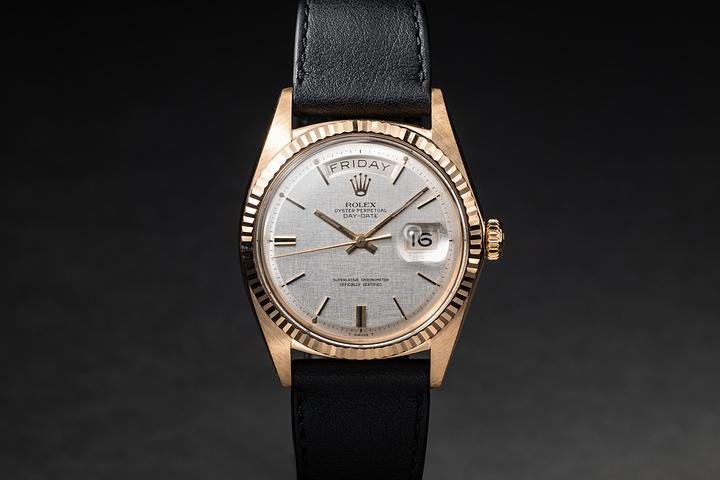 1971 Rolex Day-Date 1803 Silver Linen Dial