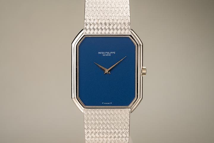 Patek Philippe 18K WG 3860/3 Blue Dial