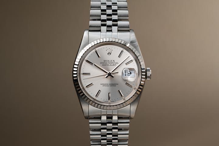 1990 Rolex DateJust 16234 Silver Dial
