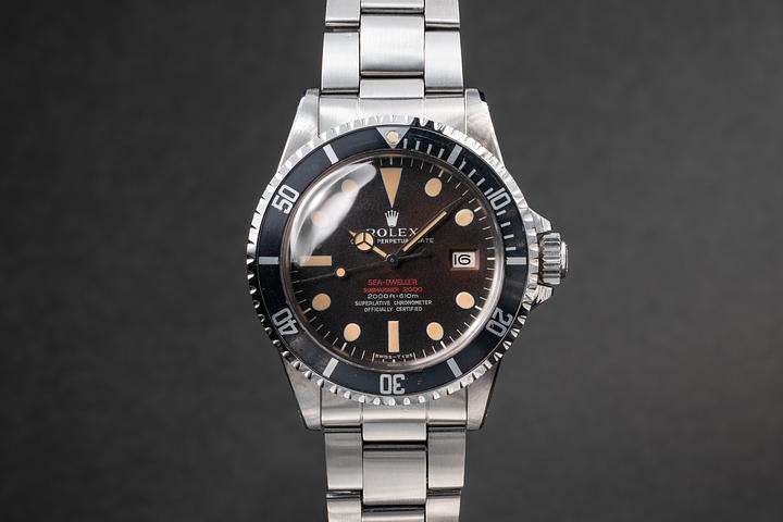 1967 Rolex Double Red Sea-Dweller 1665 Tropical Dial