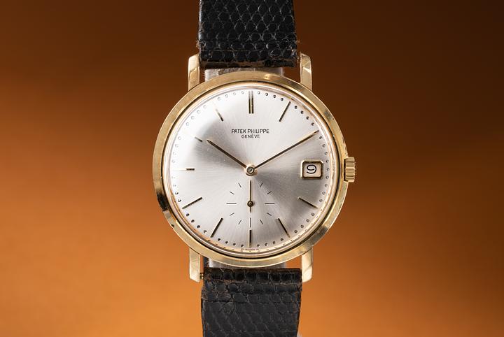 Patek Philippe 18K YG Calatrava 3445J Silver