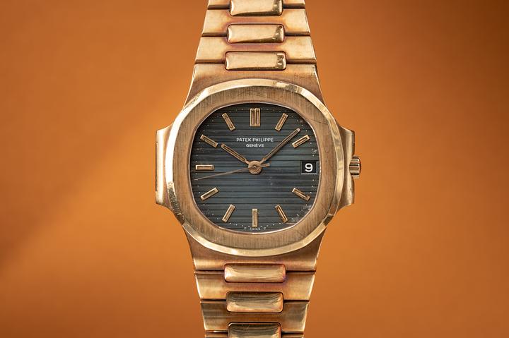 1985 Patek Philippe 18K YG Nautilus 3800/1 with Papers