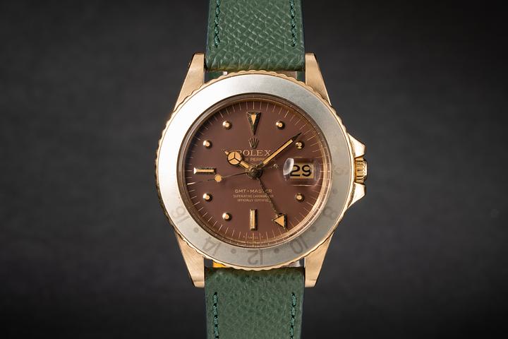 1969 Rolex 18k YG GMT-Master 1675 with Brown Nipple Dial