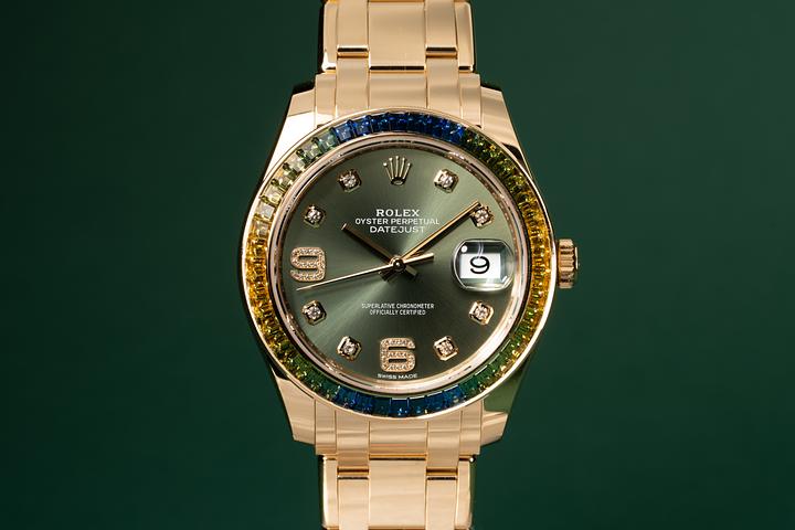 2016 Rolex 18K YG DateJust PearlMaster 86348SABLV with Box and Papers