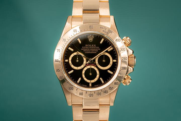 1990 Rolex 18k YG Daytona 16528 with Box and Papers