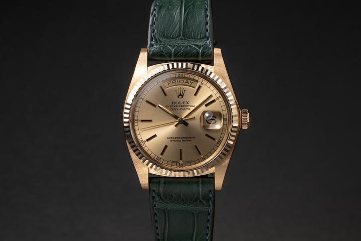 NOS 1981 Rolex Day-Date 18038 Champagne Dial