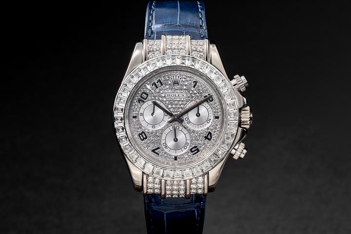 2007 Rolex 18K WG & Diamond Daytona 116599 Diamond Pave Dial