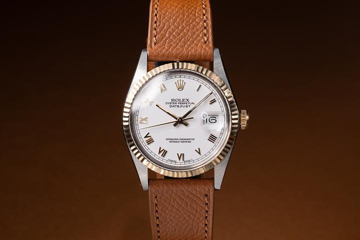 1987 Rolex DateJust 16013 White Roman Dial