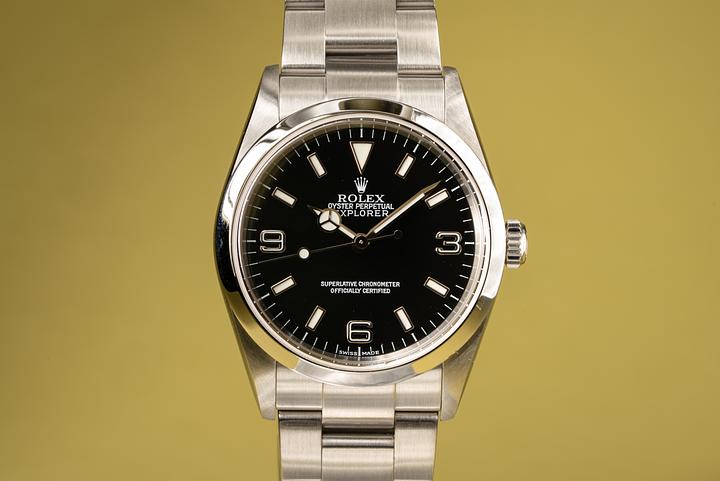 2001 Rolex Explorer 114270 with Box ad Papers