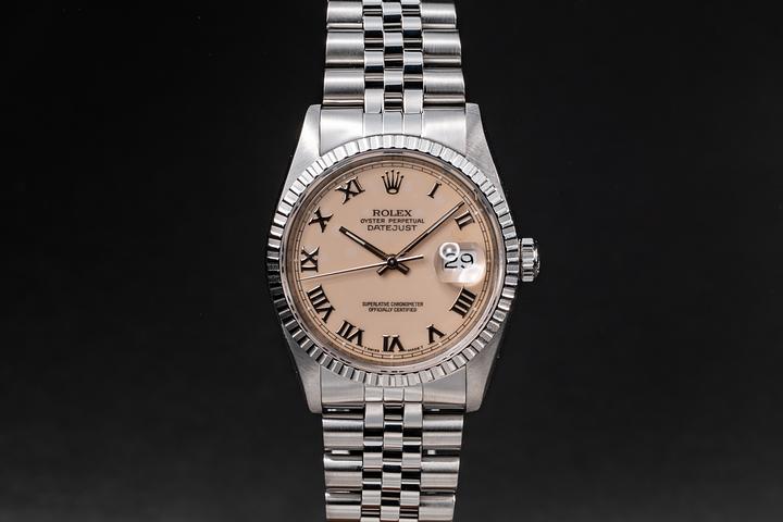 1991 Rolex DateJust 16220 Roman Dial
