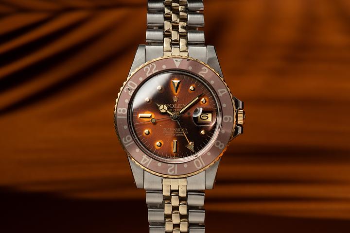 1978 Rolex Two-Tone GMT-Master 1675 Tropical Brown Nipple Dial