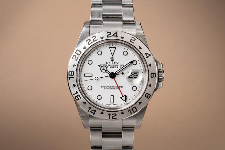 2002 Rolex Explorer II 16570 White Dial with Papers