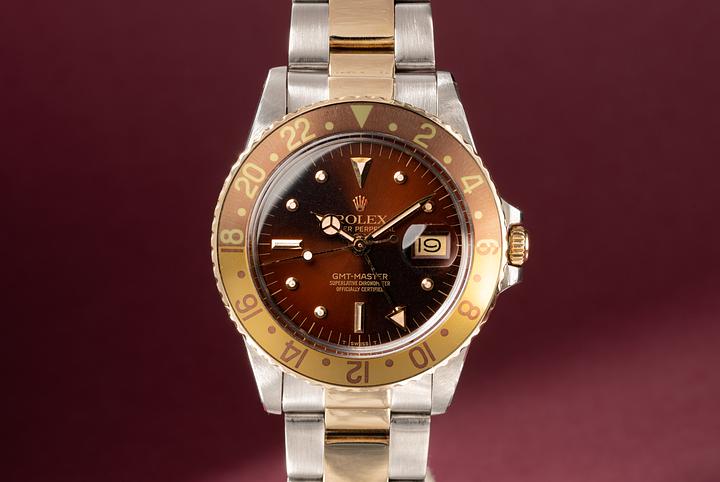 1979 Rolex Two-Tone GMT-Master 1675 Brown Nipple Dial