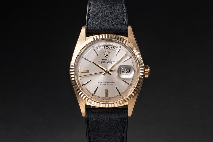 1966 Rolex Day-Date 1803 Silver Doorstop Dial
