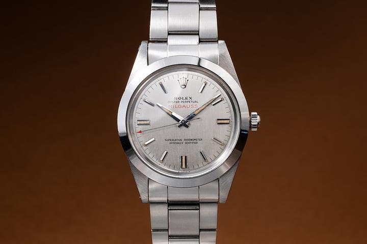 1968 Rolex Milgauss 1019 Silver Dial with Box & Double Punch Papers
