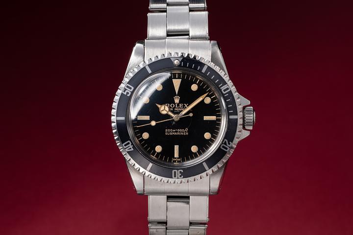 1963 Rolex PCG Submariner 5513 Gilt Underline Dial