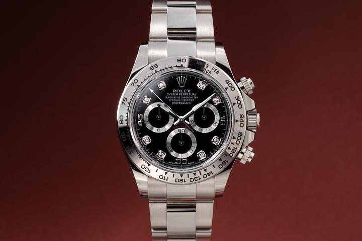 2023 Rolex 18K WG Daytona 116509 Black Diamond Dial with Box & Papers