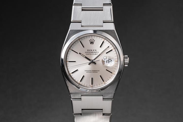 1987 Rolex DateJust Oyster Quartz 17000 Silver Dial