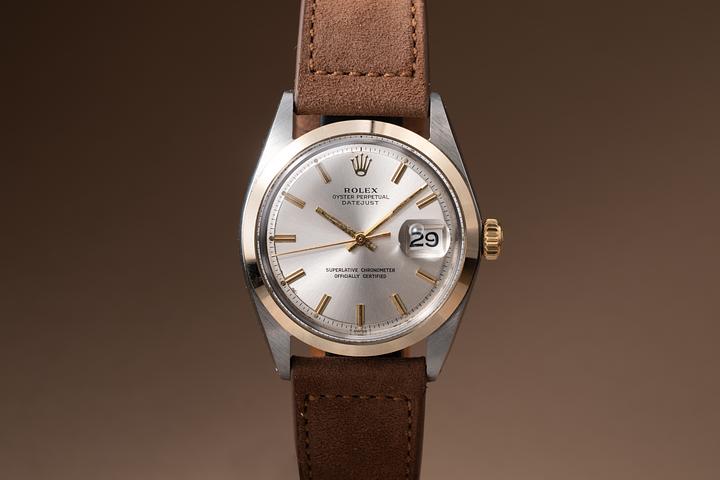 1970 Rolex Two-Tone DateJust 1600 Silver Dial