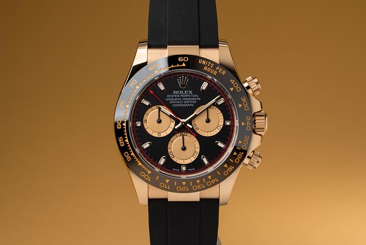 2019 Rolex 18K YG Daytona 116518LN Matte Black Dial with Box and Papers
