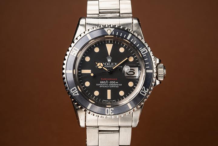 1972 Rolex Red Submariner 1680 with a Mark 6 Dial