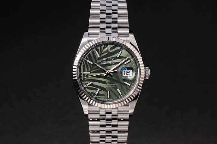 2024 Rolex DateJust 126234 Palm Motif Dial with Papers
