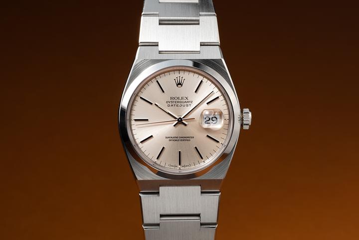 1990 Rolex DateJust OysterQuartz 17000 Silver Dial