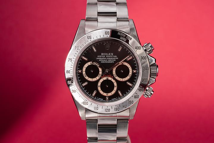 1996 Rolex Zenith Daytona 16520 Black Dial