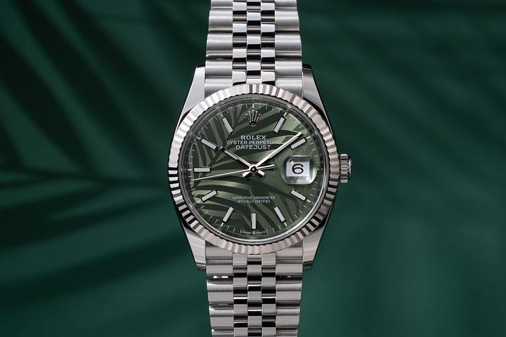 2023 Rolex DateJust 126234 Palm Dial with Papers
