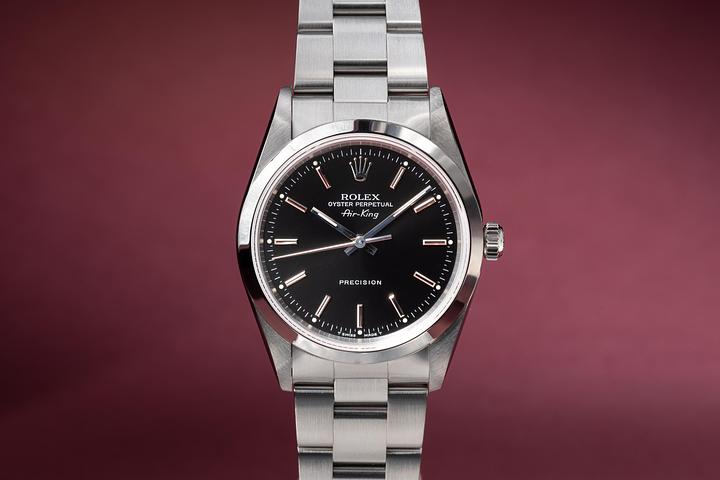 1998 Rolex Air-King 14000 Black Tritium Dial