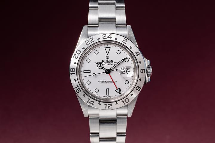 2005 Rolex Explorer II 16570 White Dial