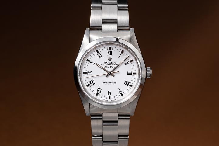1995 Rolex Air-King 14000 White Roman Dial
