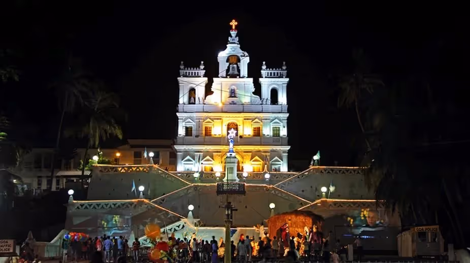 Christmas, Church, Goa, India: localhi